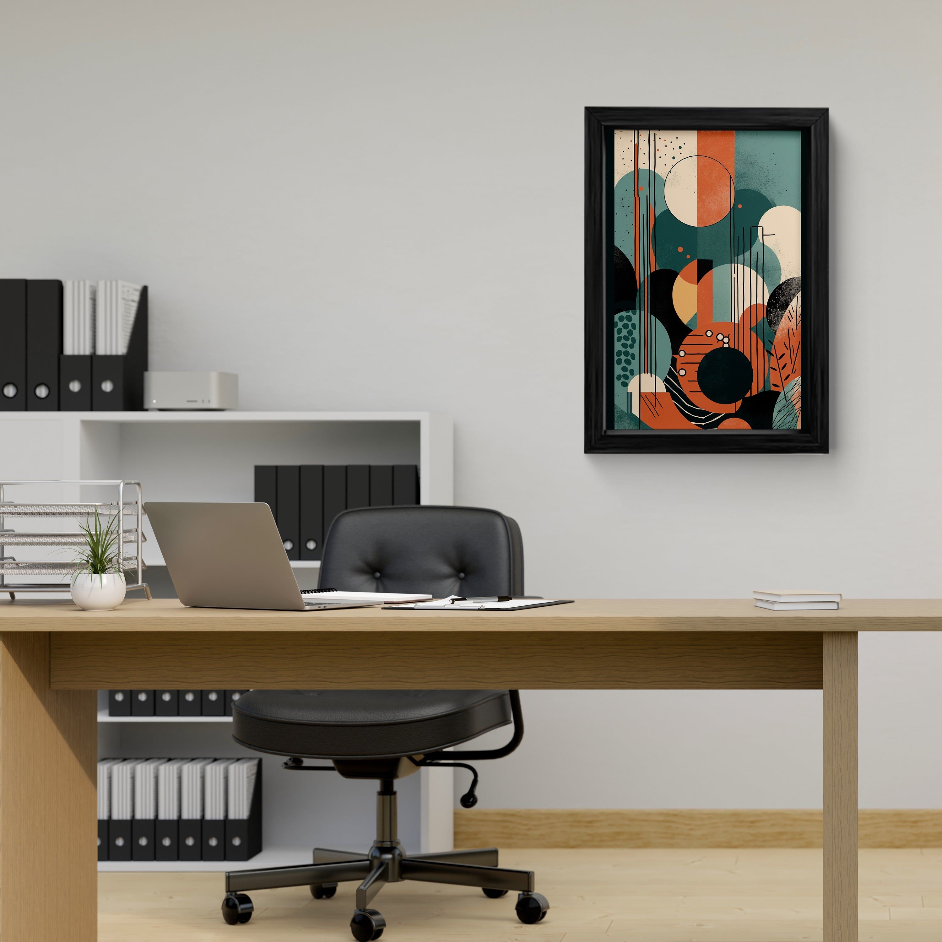 Harmony in Contrast: Canvas Wall Art